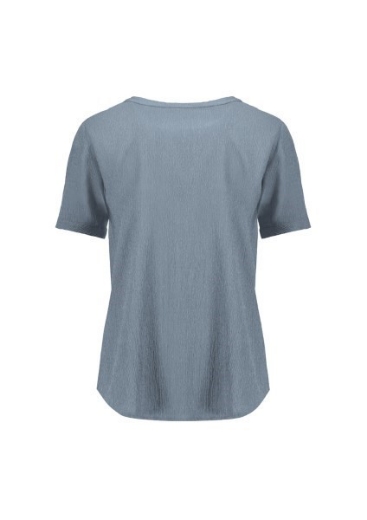 Picture of Biz Corporates Ladies Ruche Short Sleeve Tunic Blouse